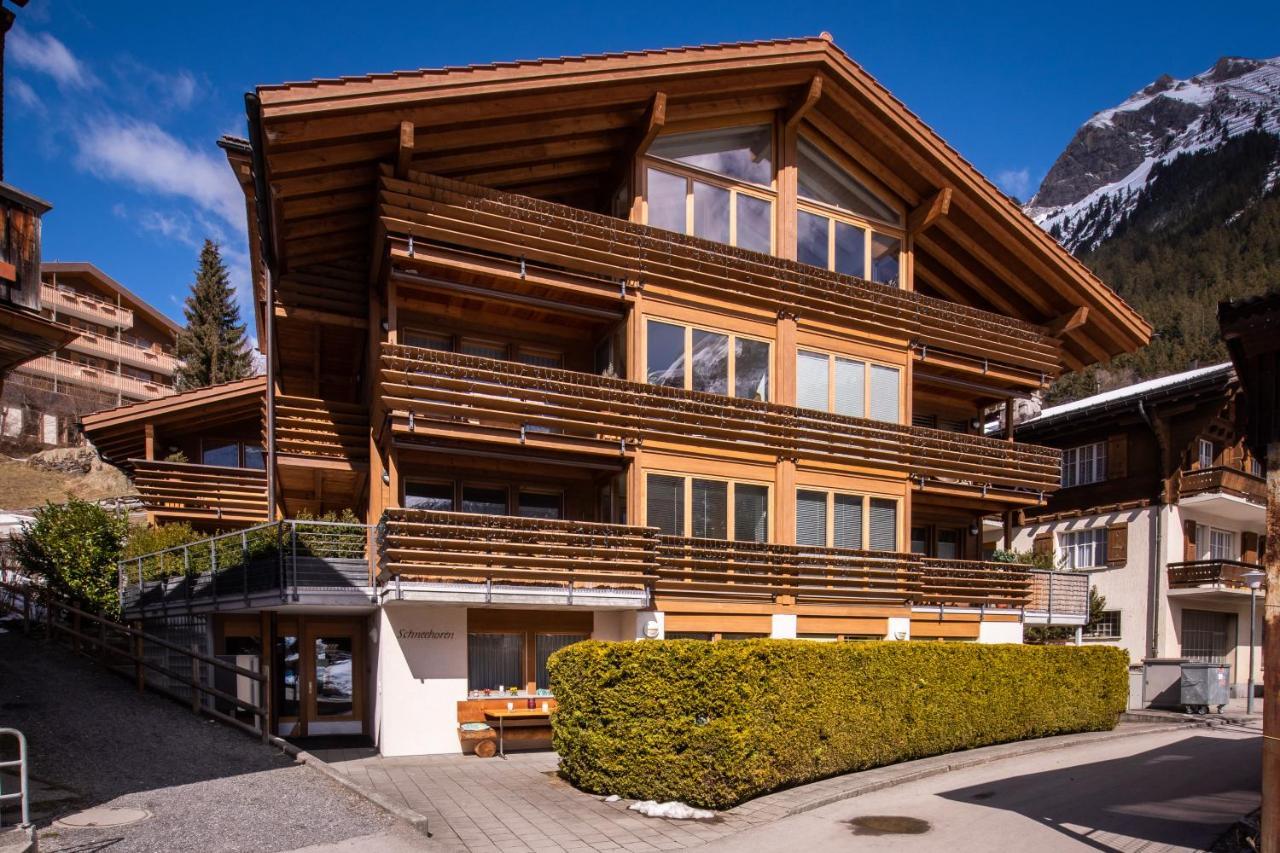 Chalet Schneehoren Penthouse ヴェンゲン エクステリア 写真
